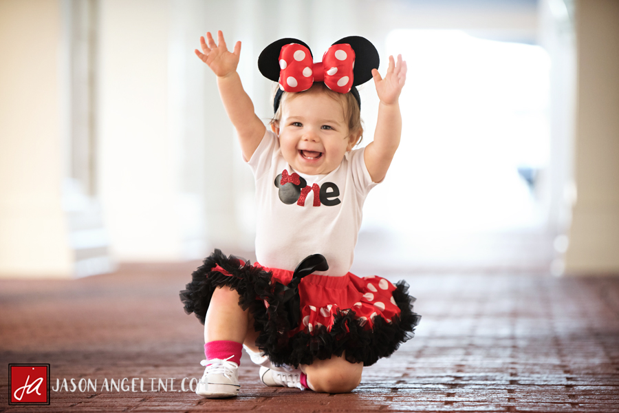 First Birthday Session at Disney for Lynn and Chad’s Daughter