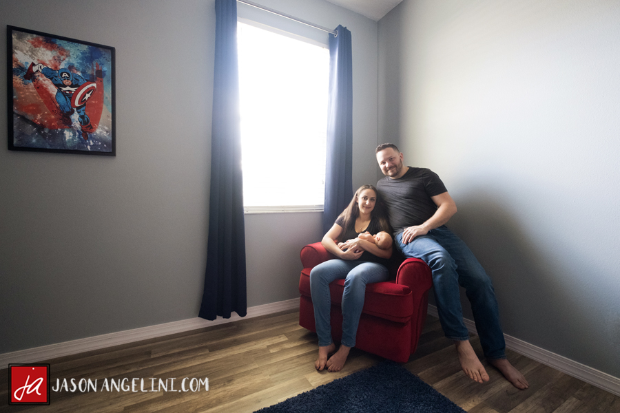 At Home Newborn Session with Jackie and Jeff’s Son