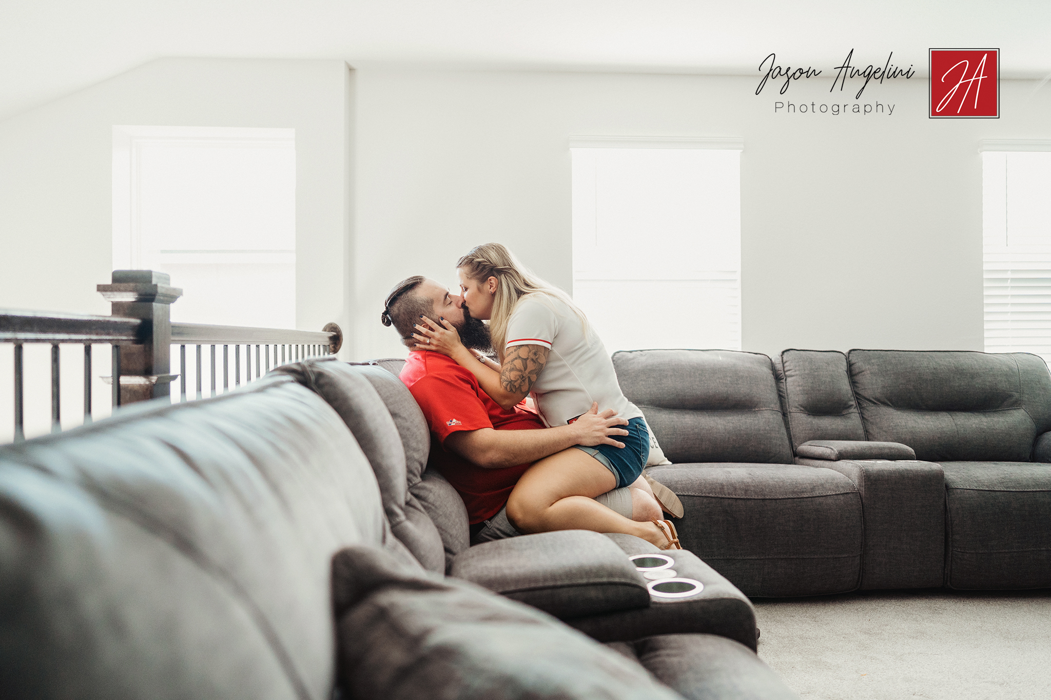 At Home Engagement Session with Jessica and Jason